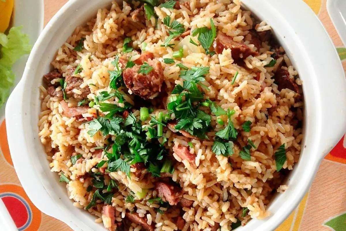 Receita de arroz carreteiro de carne