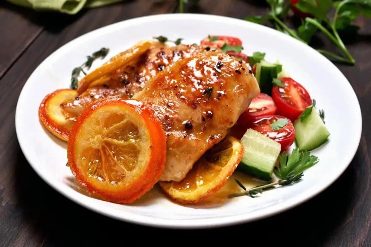 File de Frango com Molho de Laranja