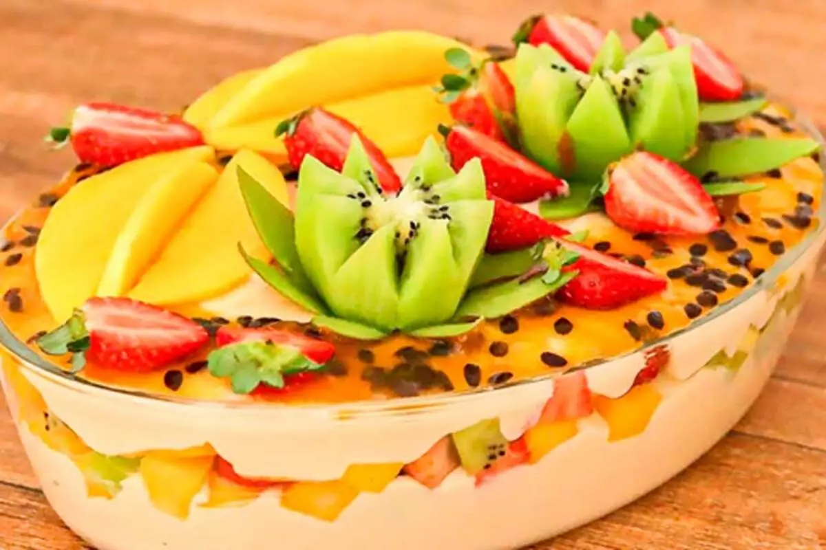 Receitas de pavê de frutas