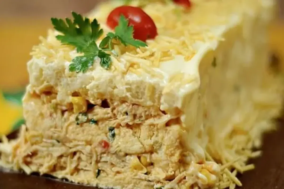 bolo salgado de frango