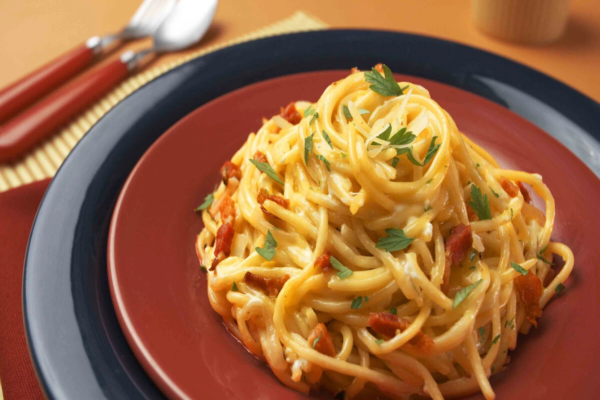 Receita de macarrão à carbonara
