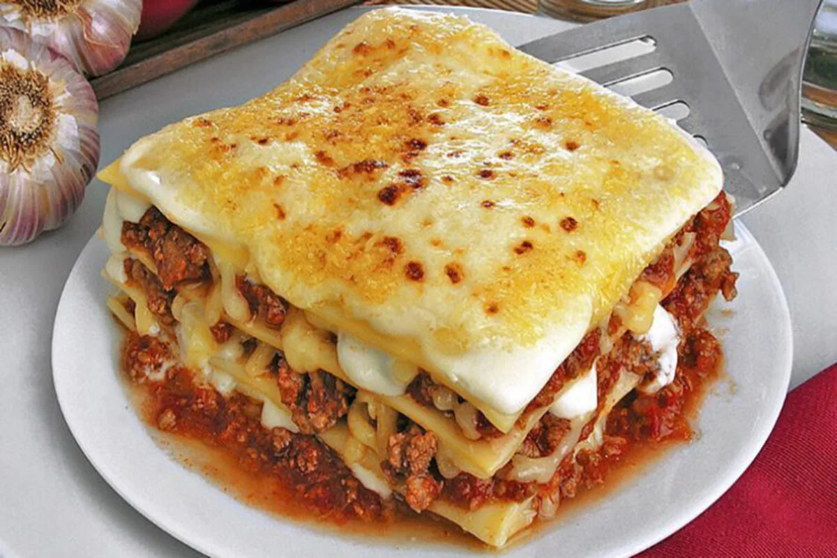 Receita de lasanha a bolonhesa