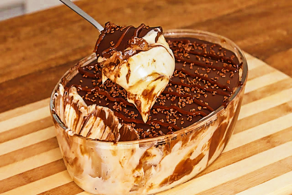 Receita de sobremesa gelada de ninho trufado