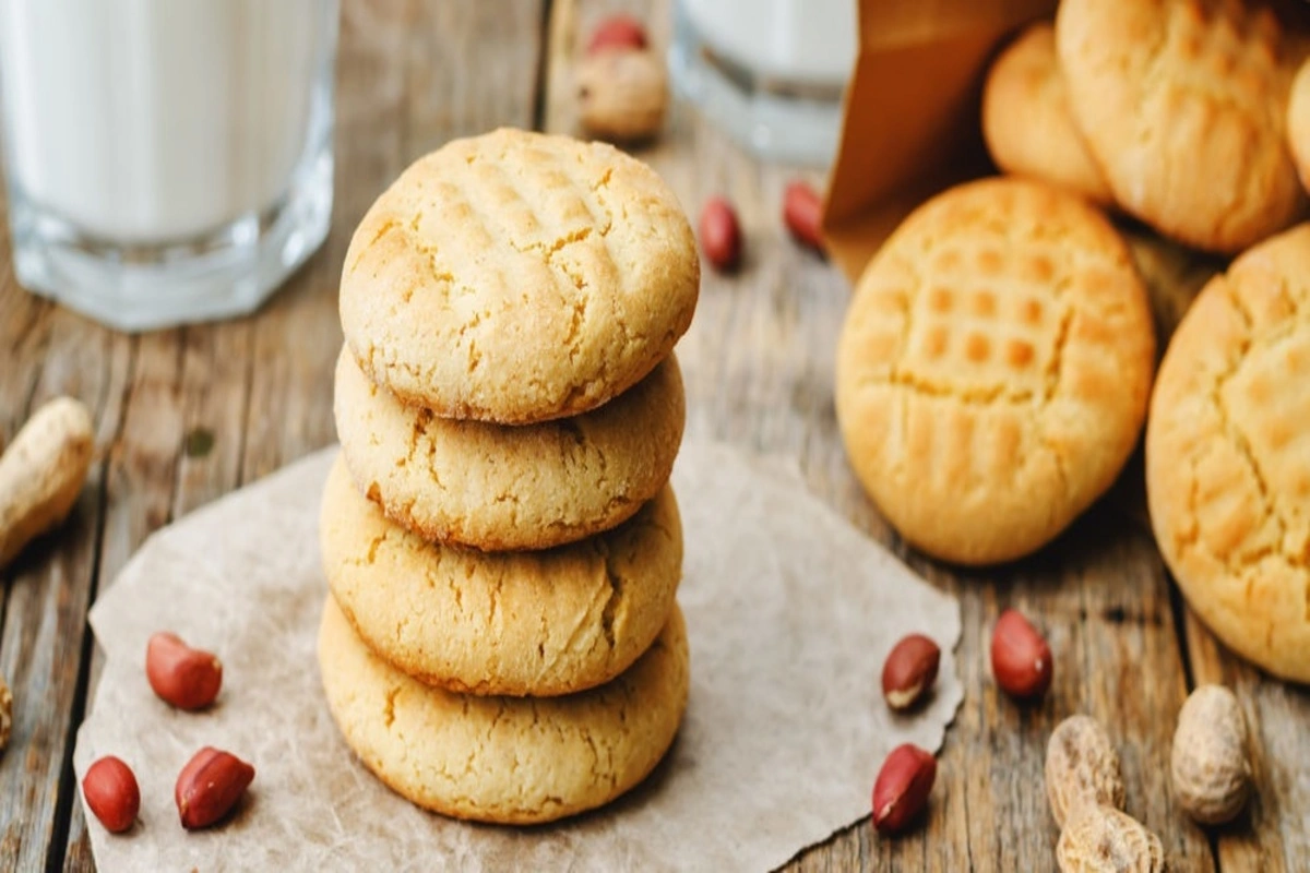Receita de Cookies de manteiga de amendoim