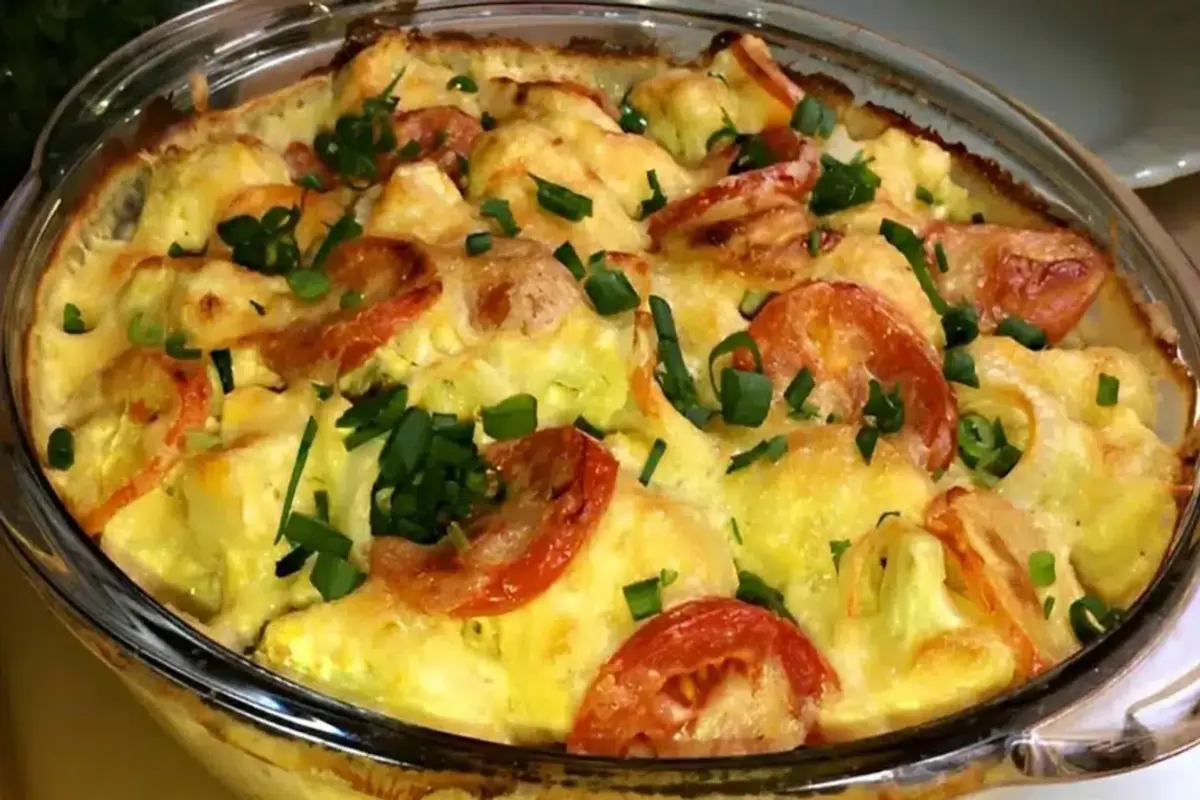 Couve Flor Gratinada