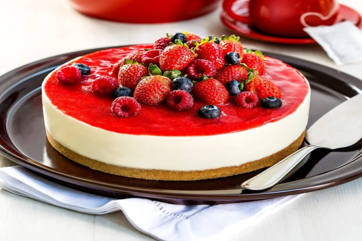 Receita de Cheesecake de Frutas Vermelhas