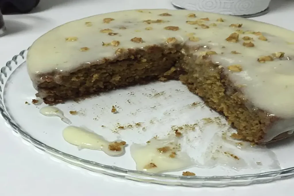 Receita de Bolo de abóbora com cobertura de queijo de cabra