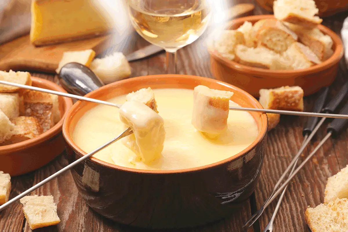 Receita de Fondue de queijo