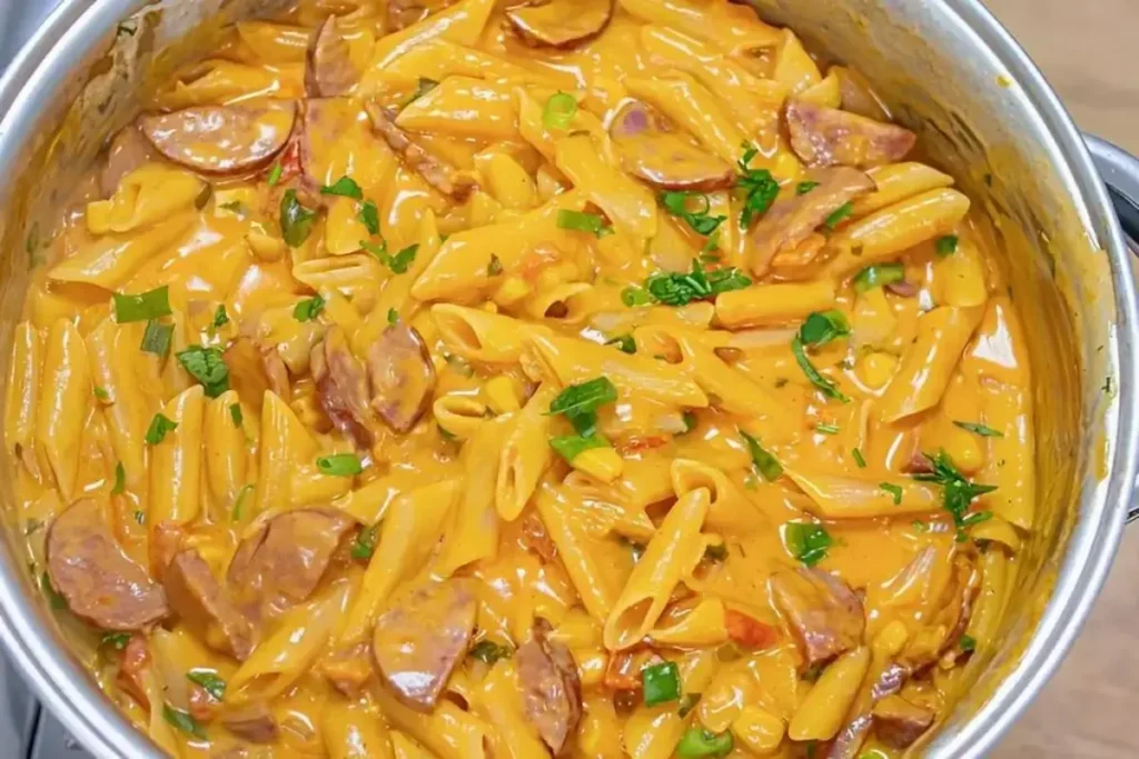 Macarrão Cremoso com Calabresa