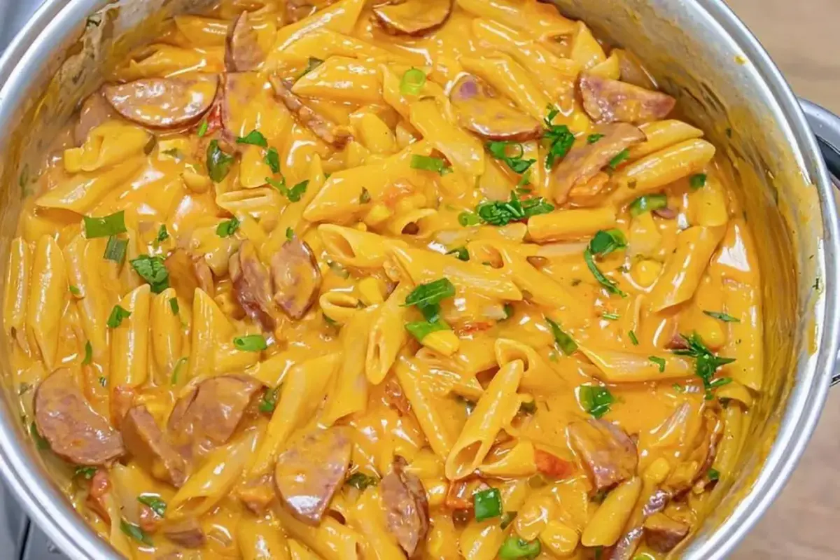 Macarrão Cremoso com Calabresa